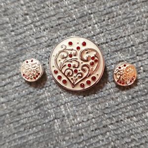 STYLE DOTS 30MM/12MM HEART SNAP SET